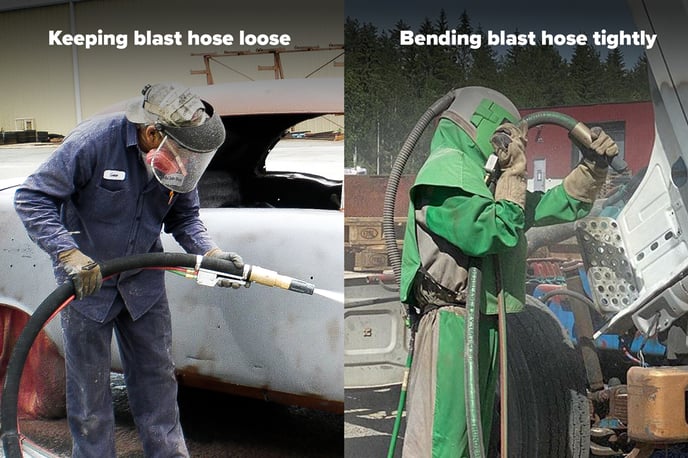 blast-hose-handling